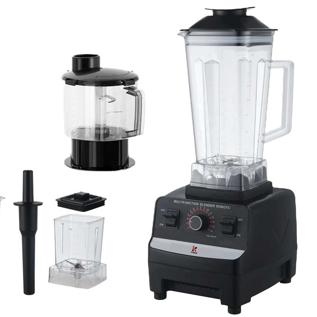 Kenz Blender multifonction 3 en 1 Vapacité 2 litres 2000W