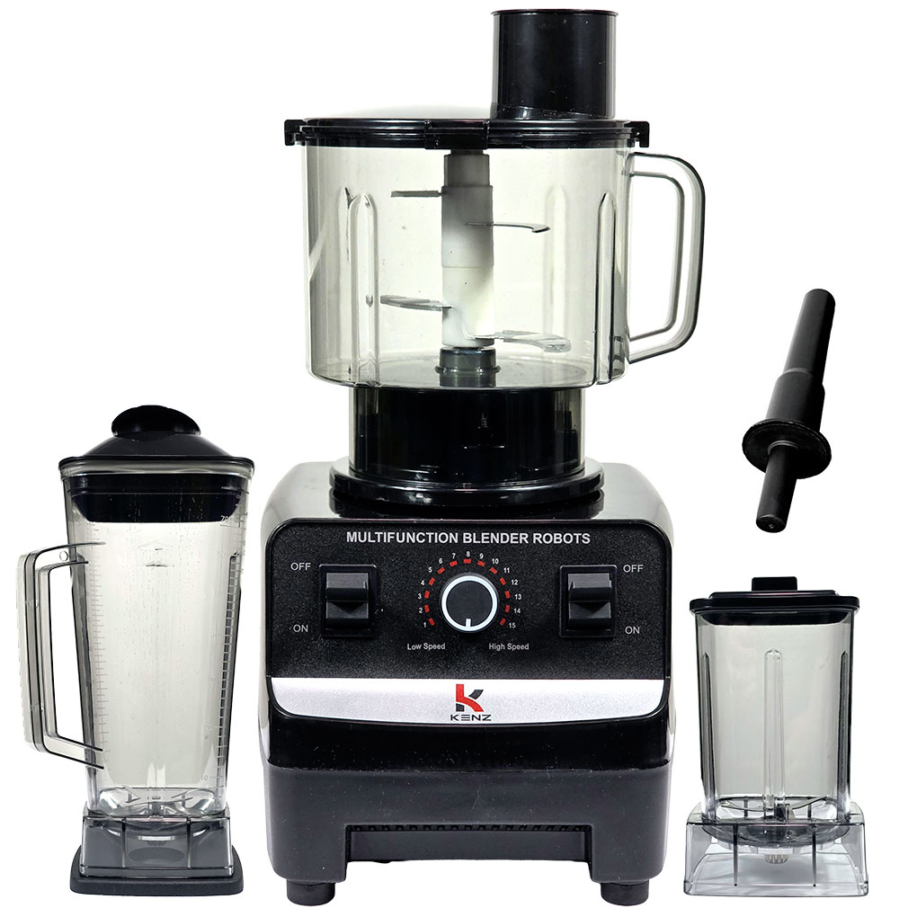Kenz Blender multifonction 3 en 1 Capacité 2 litres 2000W