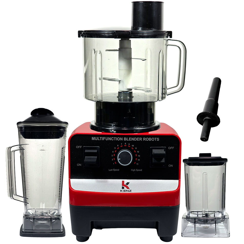 Kenz Blender multifonction 3 en 1 Capacité 2 litres 2000W