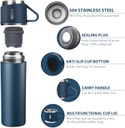 Thermos 3 tasses chaud et froid 500 ml - LUXUS bouteille noir
