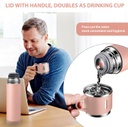Thermos 3 tasses chaud et froid 500 ml - LUXUS bouteille noir