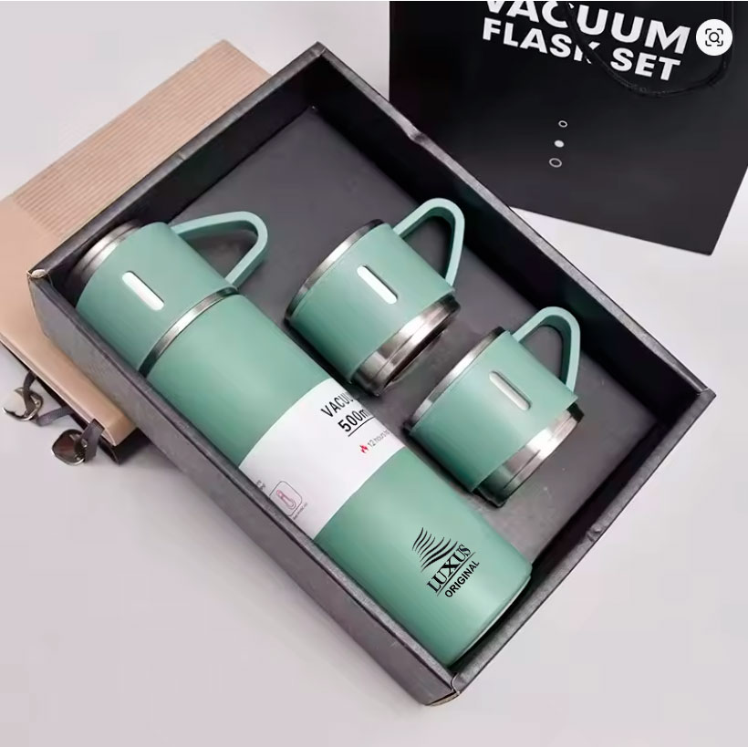 Thermos 3 tasses chaud et froid 500 ml - LUXUS bouteille noir
