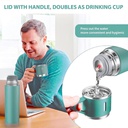 Thermos 3 tasses chaud et froid 500 ml - LUXUS bouteille noir