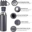 Thermos 3 tasses chaud et froid 500 ml - LUXUS bouteille noir
