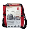 Lunch box 4 éléments Isotherme Rouge LUXUS