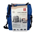 Lunch box 4 éléments Isotherme Rouge LUXUS