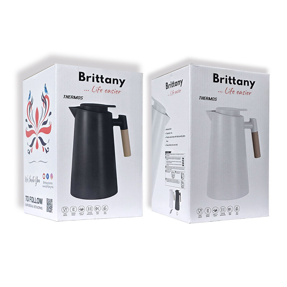 Pack de 2 Thermos 1L, Chaud &amp; Froid, Brittany