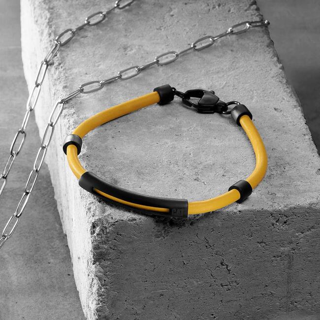 Bracelet pour homme Caterpillar Jaune et Noir (J007B10171)