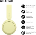 Casque Sony CH520 Bluetooth Blanc (WH-CH520/WZ)