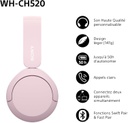 Casque Sony CH520 Bluetooth Blanc (WH-CH520/WZ)