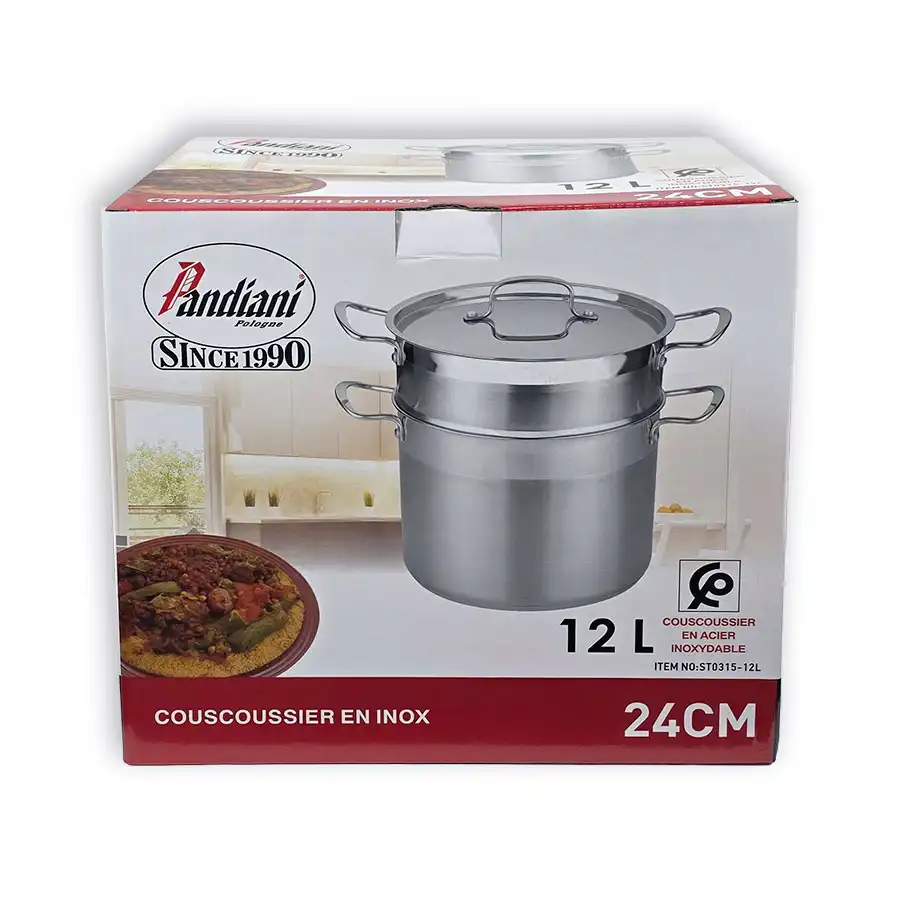 Pandiani Couscoussier 14L inoxydable 26cm