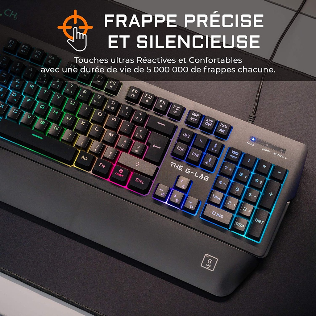 Clavier Gamer The G-LAB Keyz Palladium