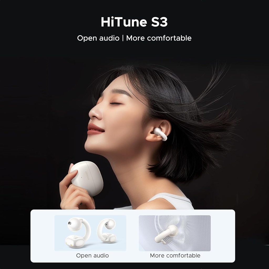 Écouteurs Buds Bluetooth UGREEN HiTune S3 TWS – Bluetooth 5.4 – Noir