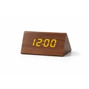 Pandiani Réveil Digital LED Effet Bois avec 3 Alarmes – Heure, Température, Date