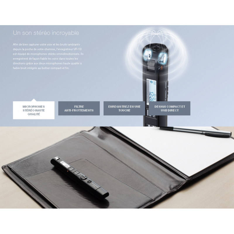 Enregistreur vocal OLYPUS Dictaphone VP-10 DNS