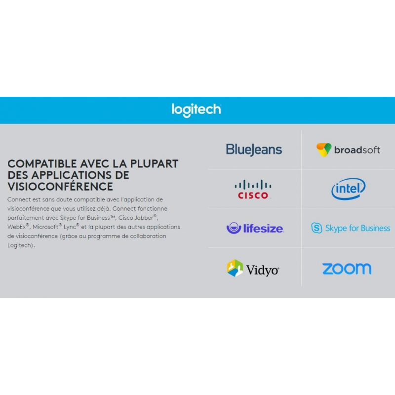 Logitech webcam de visioconférence