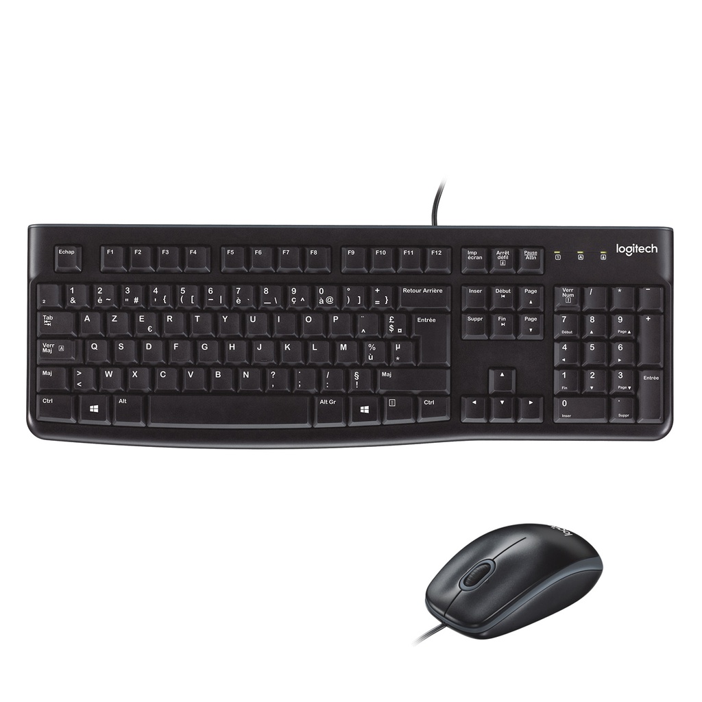 Clavier Souris Logitech MK120 avec fil