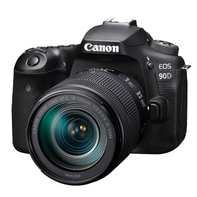 Appareil photo Reflex Canon  EOS 90D + objectif EF-S 18-135mm IS USM (3616C017AA)