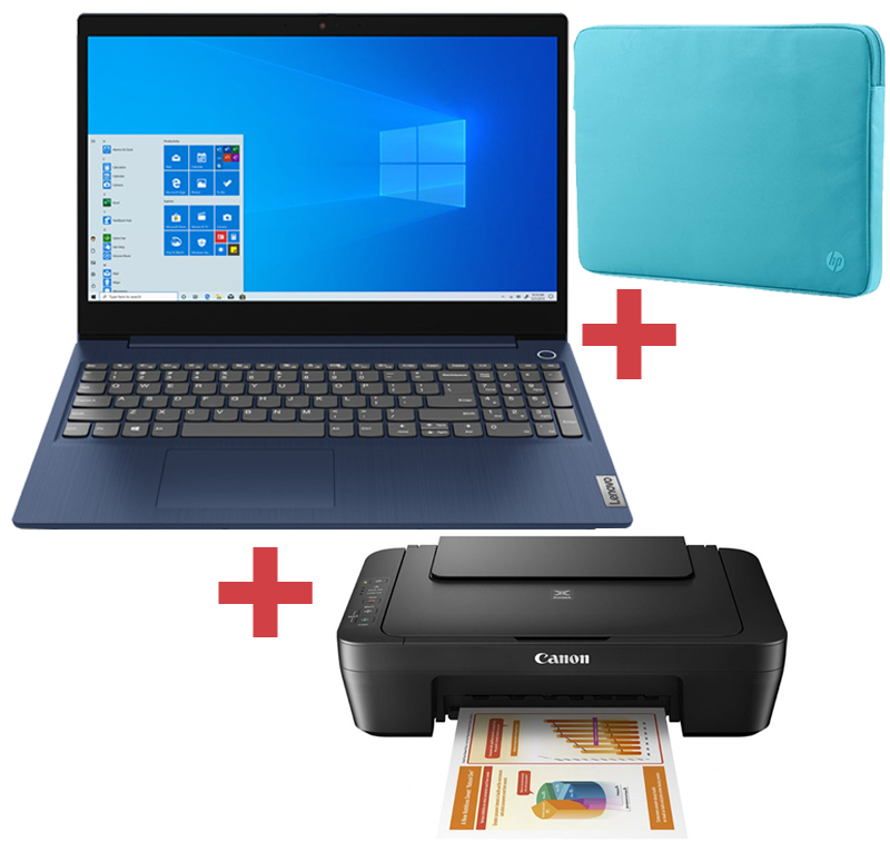 Promo  Pc portable Lenovo + Imprimante Canon + Housse