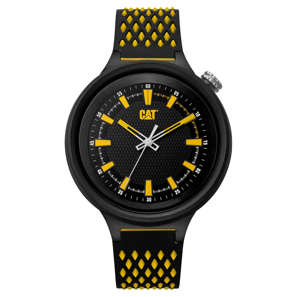 Montre Caterpillar DIAMOND MESH Noir/Jaune (LL.111.21.117)