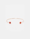 Bracelet Moonstone 'Aya' Cornaline et laiton rosé (3R/A007Rr)