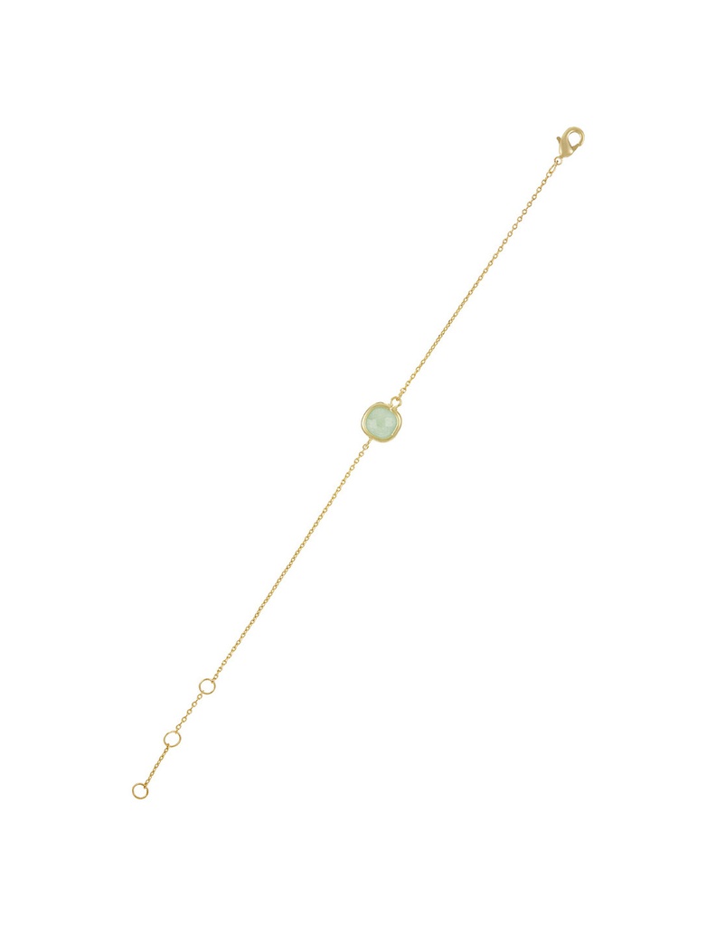 Bracelet Moonstone  'Lilou' Aventurine verte (3R/S158Vj)