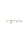 Bracelet Jonc Moonstone 'Dorine' orné de Amazonite &amp; Nacre (3R/A692VBlj)
