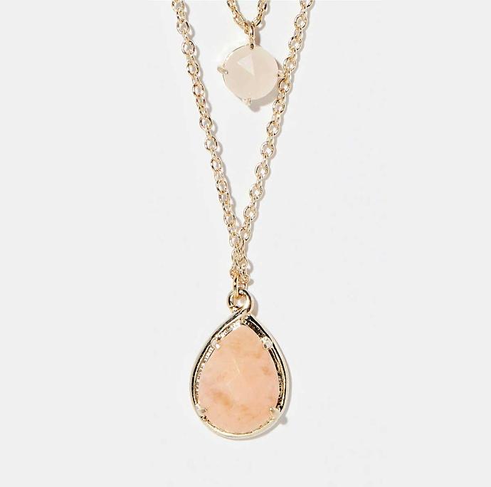 Collier Moonstone 'Manhoé' Aventurine (3C/S0697Oj)