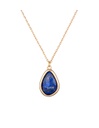 Collier 'Louane' Moonstone orné de Lapis bleu (3C/S396Bj)