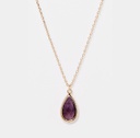 Collier Moonstone 'Lora' Améthyste (3C/S424Vij)