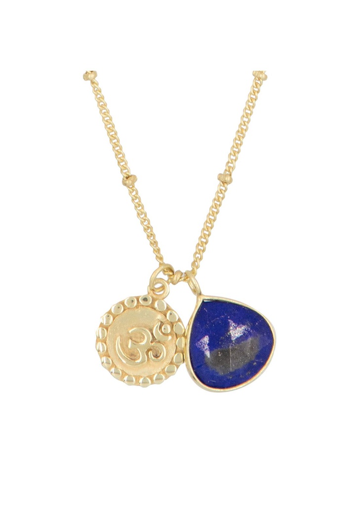 Collier Moonstone Betty Lapis-lazuli (3c/n205bj)