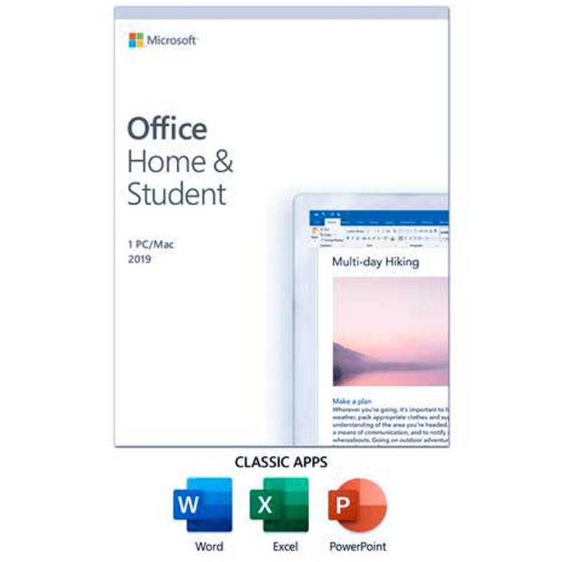 Microsoft Office Famille et Étudiant 2019