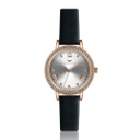 Montre Victoria Walls en cuir noir (VCX-1014R)