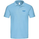 POLO LEGEND unisexe Bleu ciel 100% cotton