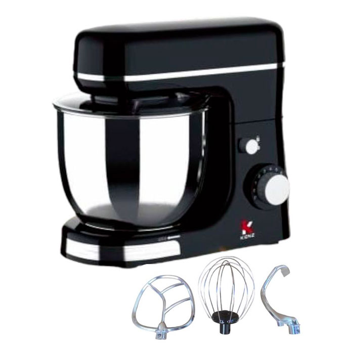 Kenz Robot Cuisine Pétrin avec 8 vitesses + Bol 5L en Inox