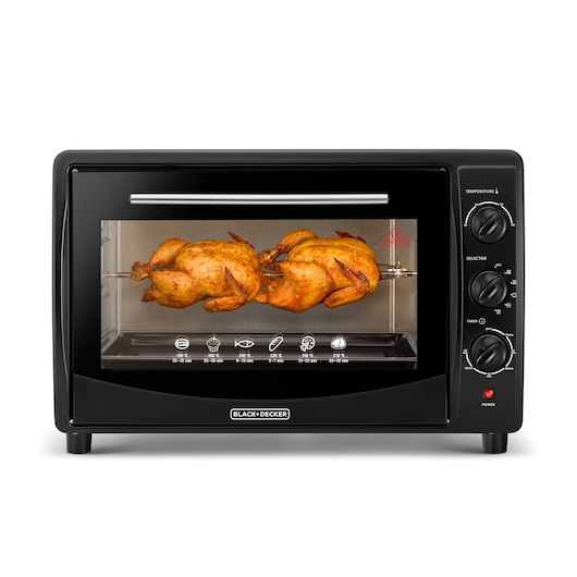 Black &amp; Decker Four Toaster 45 L avec double vitrage et rôtissoire