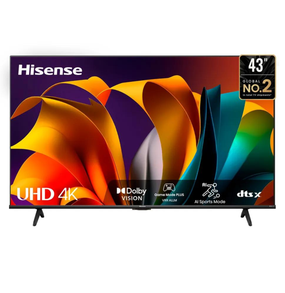 Téléviseur HISENSE 43" smart UHD 4K (HIS43A6N)