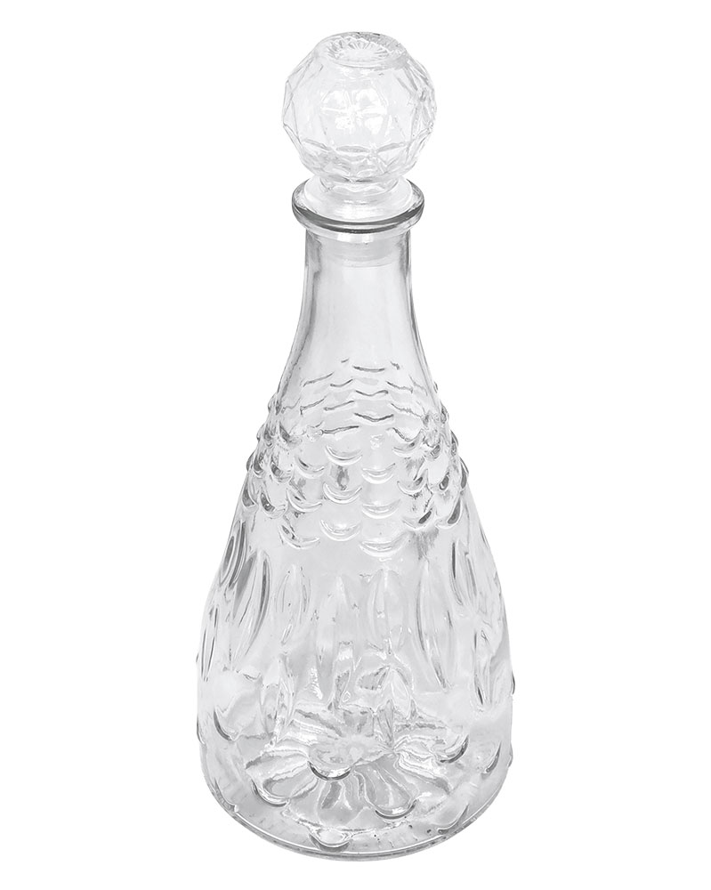 CARAFE EN VERRE ELEGANTE AVEC COUVERCLE Bouteille 1,2L