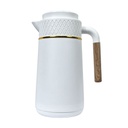 Thermos 1L, Chaud &amp; Froid, Blanc Brittany motif