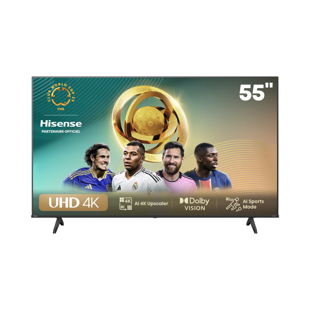 Téléviseur Hisense 55" Smart UHD 4K + Récepteur intégré