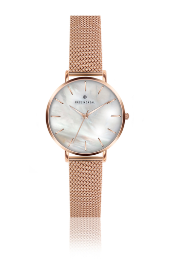 [MAZ-3214] Montre Paul McNeal à quartz en acier doré rose (MAZ-3214)