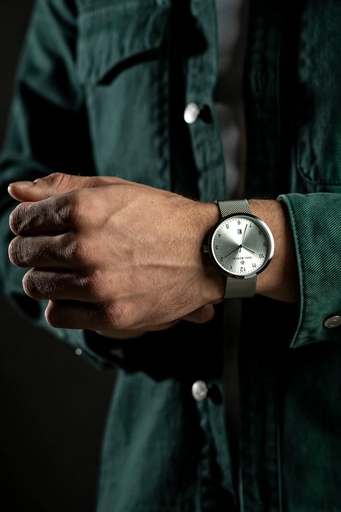 [PCI-2520] Montre Paul McNeal à quartz en acier Argenté (PCI-2520)