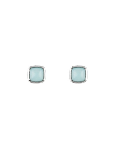 [3E/A660V] Boucles d'oreilles Moonstone 'Lina' ornées de Amazonite (3E/A660V)