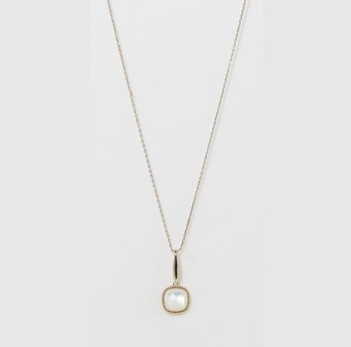 [3C/A9297Blj] Collier Moonstone 'Phybie' Nacre blanche (3C/A9297Blj)