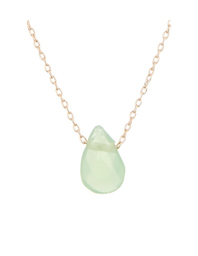 [3C/H2550VJ] Collier Moonstone 'Edmée' amazonite (3C/H2550VJ)
