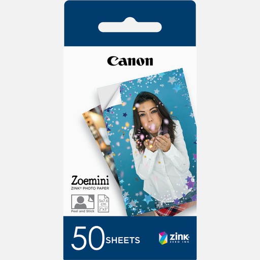 [3215C002AC] Papier Photo Canon ZINK ZP-2030 50 SHEETS (3215C002AC)