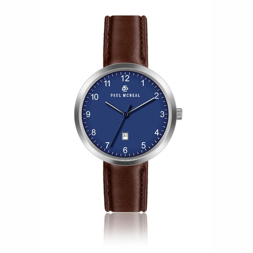 [PCH-2300S] Montre Paul McNeal En Cuir Marron Barnstaple (PCH-2300S)