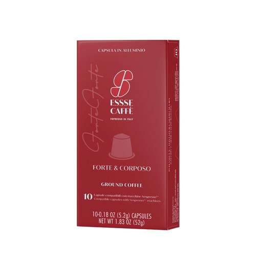 Capsules compatible Nespresso® ESSSE CAFFÈ - FORTE Intensité 9