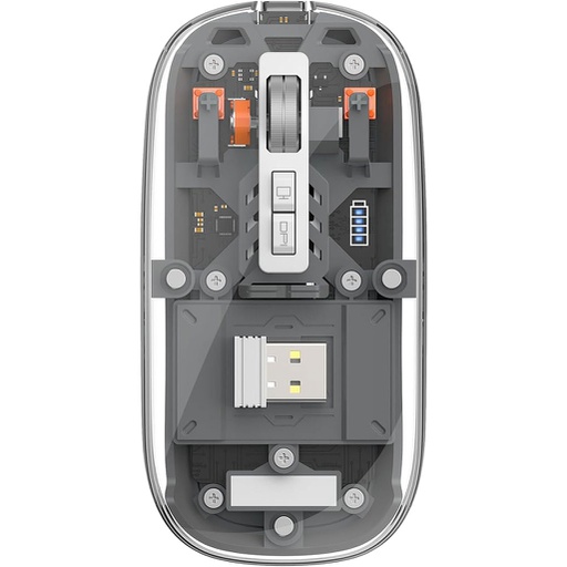 [WM105GREY] Souris Sans Fil Silencieuse rechargeable WiWU Crystal Gris