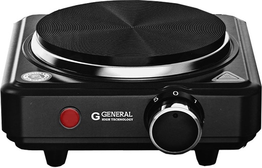 [5807] Plaque de cuisson inox GENERAL 1 feu électrique 500w Noir